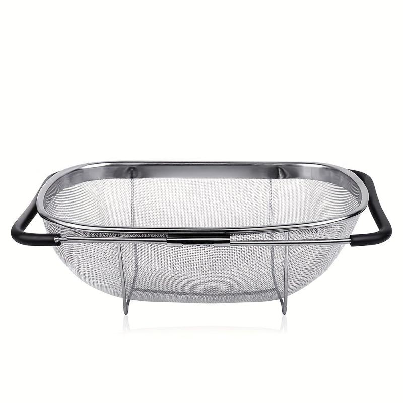 Stainless Steel Telescopic Oval Colander Sink Basket