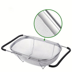 Stainless Steel Telescopic Oval Colander Sink Basket