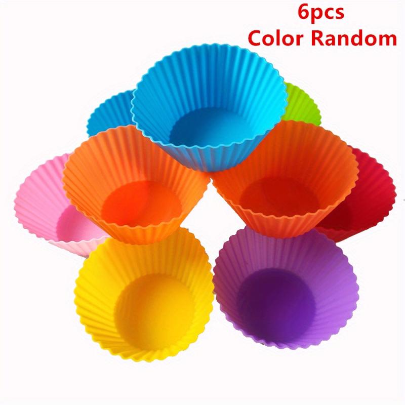 12pcs Silicone Muffin Cups Reusable Cupcake Liners Baking Tools Kitchen Gadgets