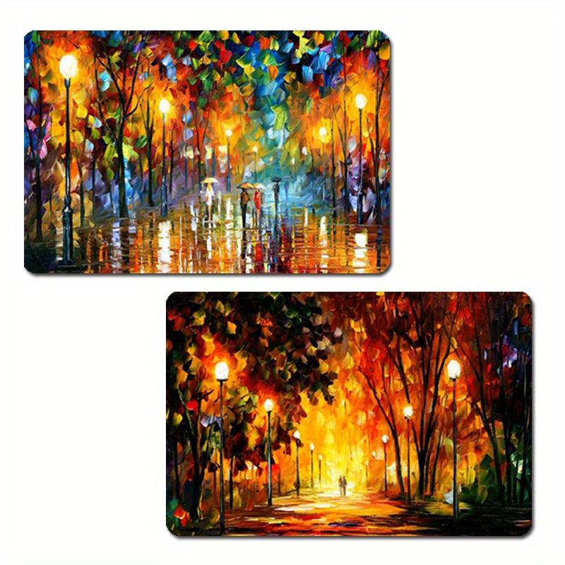 Colorful Landscape Rubber Night Scene Fridge Magnet