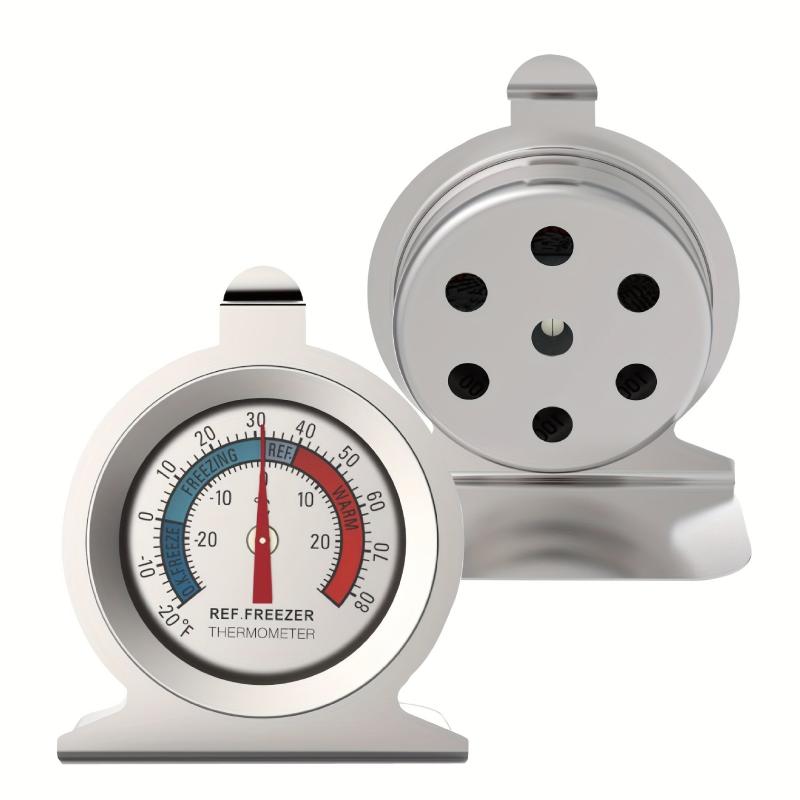 Stainless Steel Refrigerator Freezer Thermometer Bimetal Precision Tool