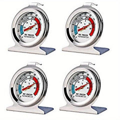 Stainless Steel Refrigerator Freezer Thermometer Bimetal Precision Tool