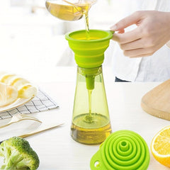 4pcs Mini Silicone Collapsible Funnel for Kitchen Gadgets