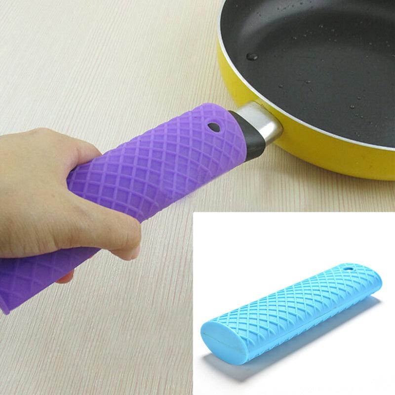 1pc Silicone Pot Handle Sleeve Anti-scald Grip Kitchen Utensils