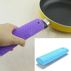 1pc Silicone Pot Handle Sleeve Anti-scald Grip Kitchen Utensils