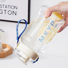 Large Capacity Water Bottle with Straw Leak Proof
