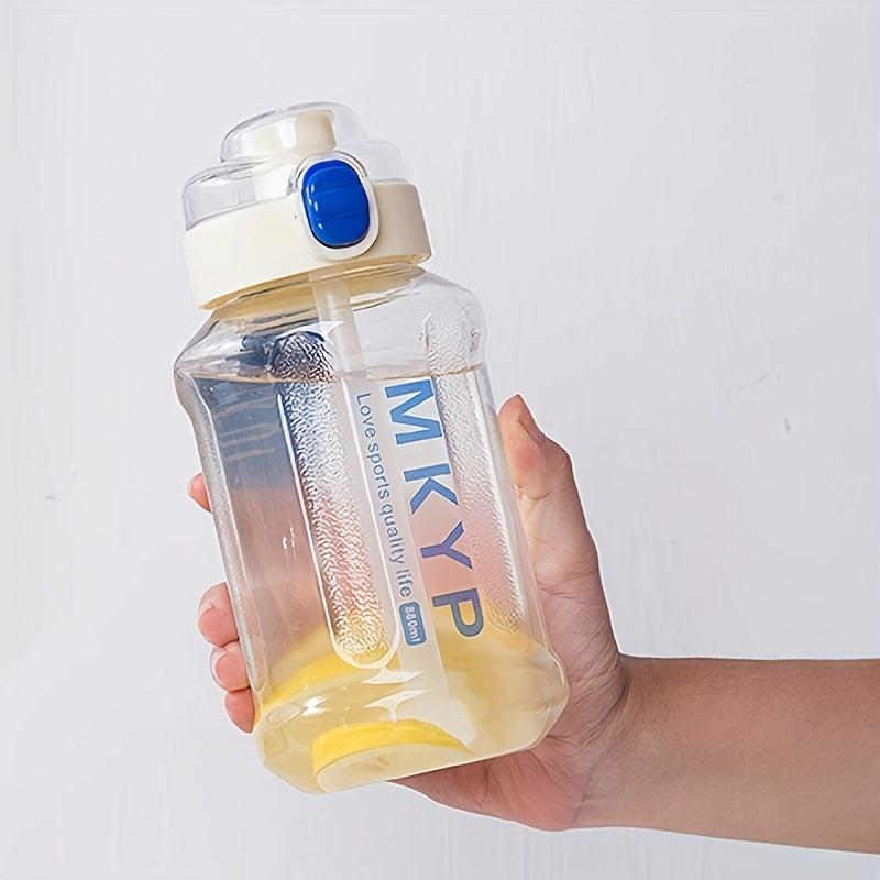 Large Capacity Water Bottle with Straw Leak Proof