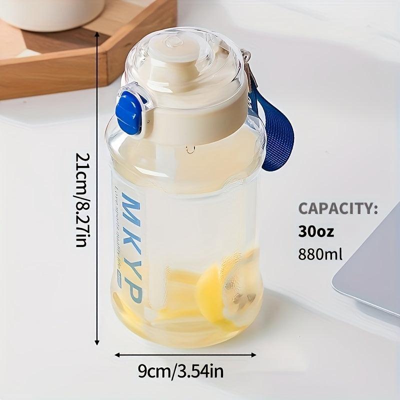 Large Capacity Water Bottle with Straw Leak Proof