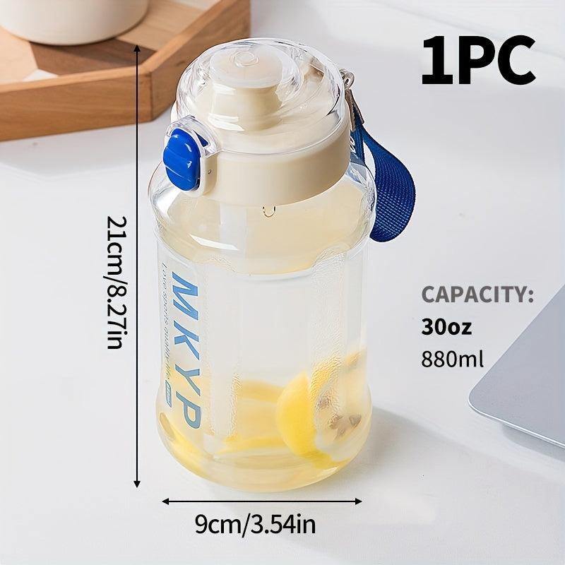 Large Capacity Water Bottle with Straw Leak Proof