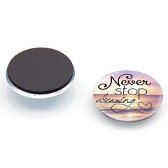 12pcs Glass Magnetic Refrigerator Magnet Fridge Sticker Motivational Decoration