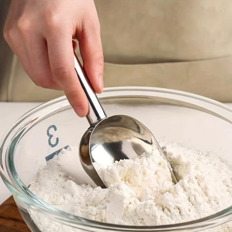 Stainless Steel Ice Scoop for Ice Maker Bar Party Wedding Pet Dog Food