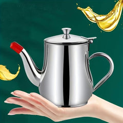 Stainless Steel Pot with Filter and Seasoning Bottle