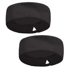 2pcs Mesh Top Adjustable Chefs Hats For Women Men
