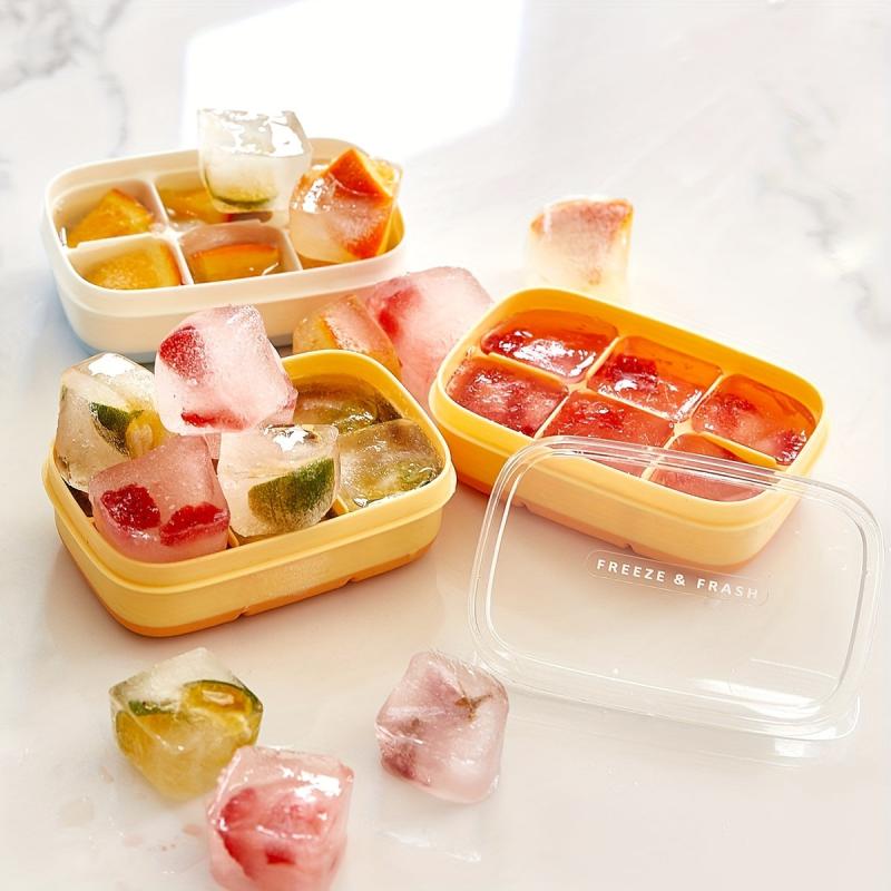 Silicone Ice Cube Tray With Lid - Easy Release Ice Maker