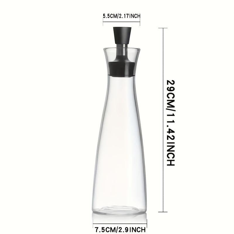 17oz Dark Glass Bottle Soy Sauce Dispenser Vinegar Container