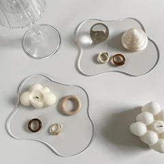 Acrylic Placemat Heat Resistant Mat - Transparent Cup Mat