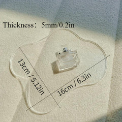 Acrylic Placemat Heat Resistant Mat - Transparent Cup Mat