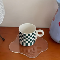 Acrylic Placemat Heat Resistant Mat - Transparent Cup Mat