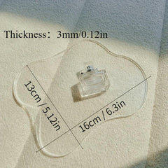 Acrylic Placemat Heat Resistant Mat - Transparent Cup Mat