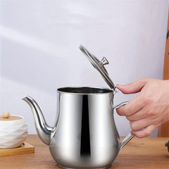 Stainless Steel Pot With Filter Household Seasoning Storage Bottle