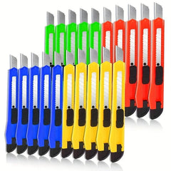 12 piece Retractable Box Cutter Automatic Locking Opener For Carton Office