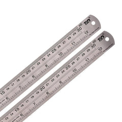 Double Sided Metric/Imperial Steel Ruler 11.81in