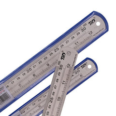 Double Sided Metric/Imperial Steel Ruler 11.81in