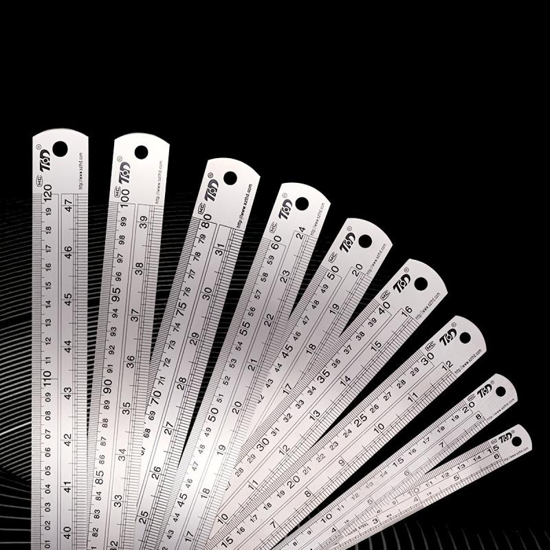 Double Sided Metric/Imperial Steel Ruler 11.81in