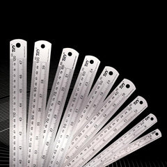 Double Sided Metric/Imperial Steel Ruler 11.81in