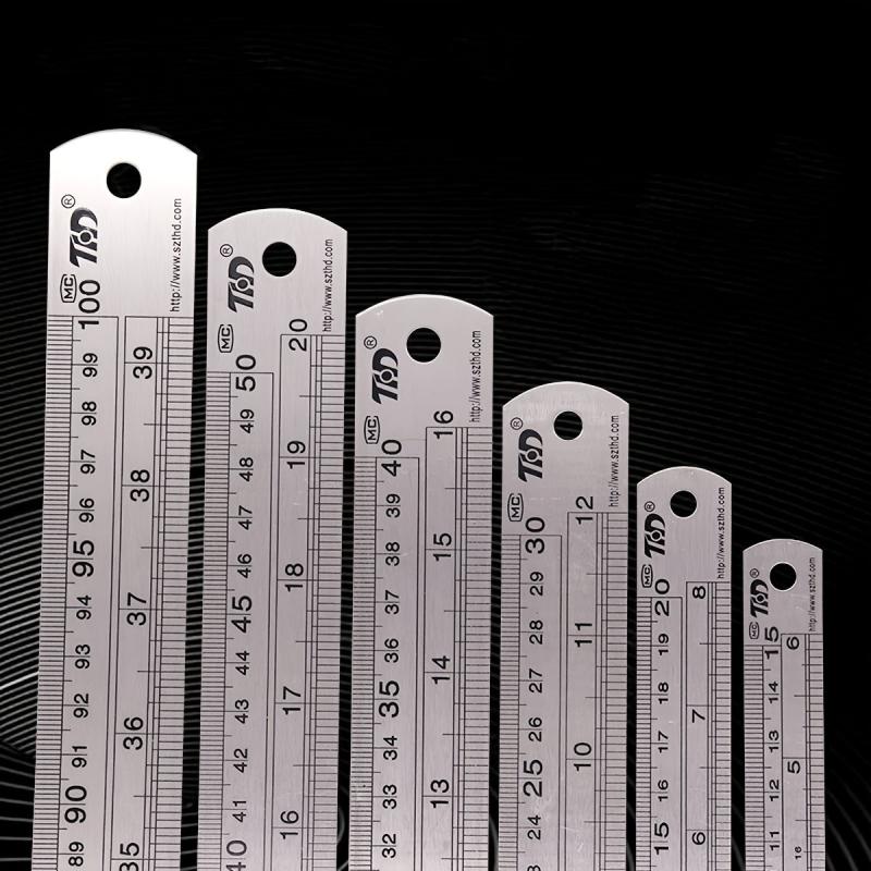 Double Sided Metric/Imperial Steel Ruler 11.81in