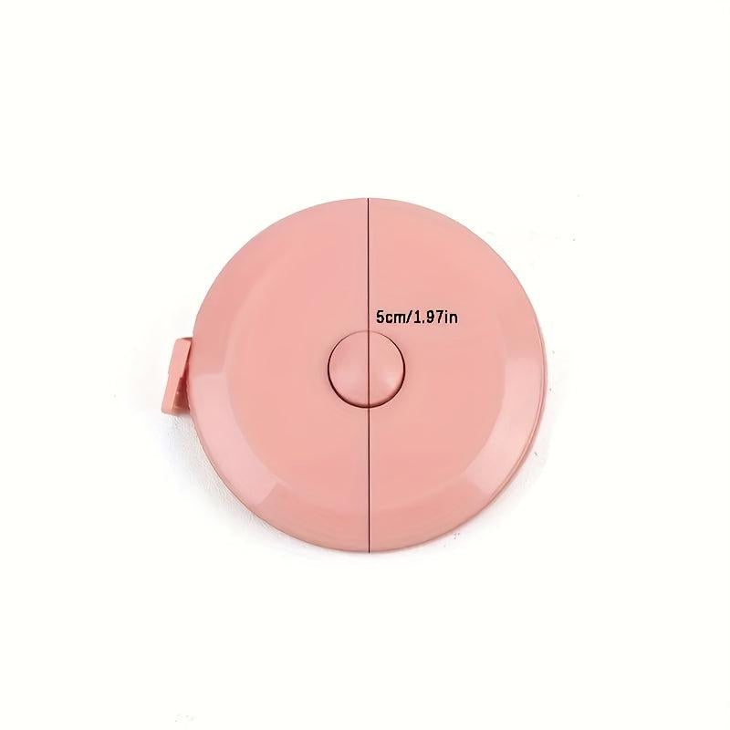 1pc Retractable Soft Tape Measure 1.5m Portable Plastic Mini Round