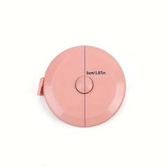 1pc Retractable Soft Tape Measure 1.5m Portable Plastic Mini Round
