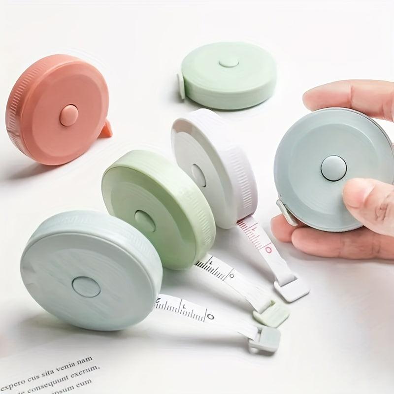 1pc Retractable Soft Tape Measure 1.5m Portable Plastic Mini Round