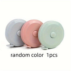 1pc Retractable Soft Tape Measure 1.5m Portable Plastic Mini Round
