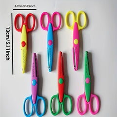 3pcs Craft Scissors Set with Variety Patterns for Home and Office Use