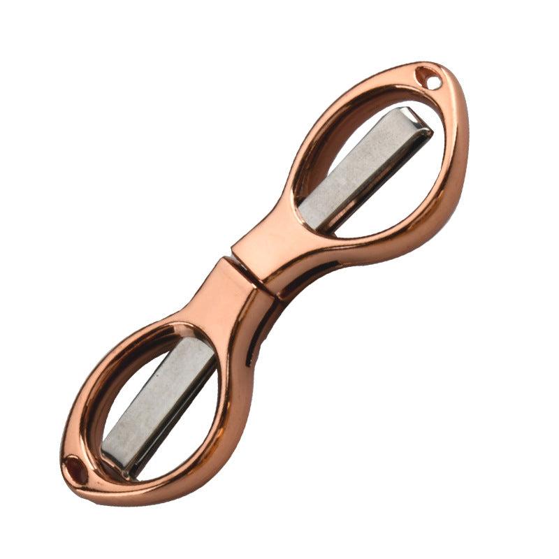 Mini Folding Scissors Stainless Steel Keychain Camping Fishing Scissor