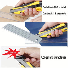 18mm Heavy Duty Snap Off Blades for Utility Knives & Box Cutters