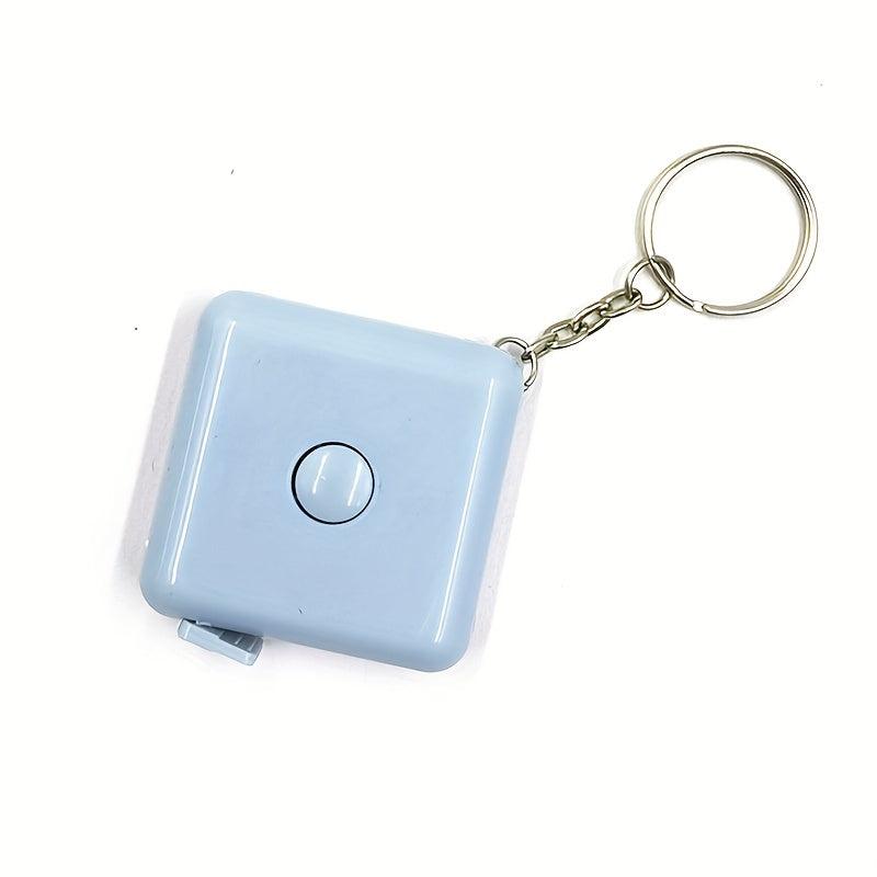 Mini Portable Telescopic Ruler Keychain Measuring Clothes Leather Square