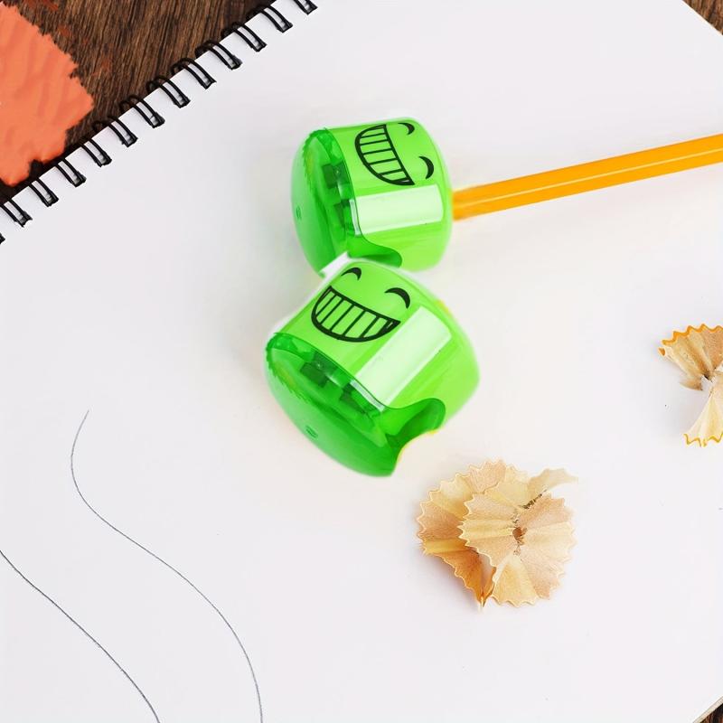 Pencil Sharpener - Happy Shaver 4pcs - Manual Colored Pencil Shaver