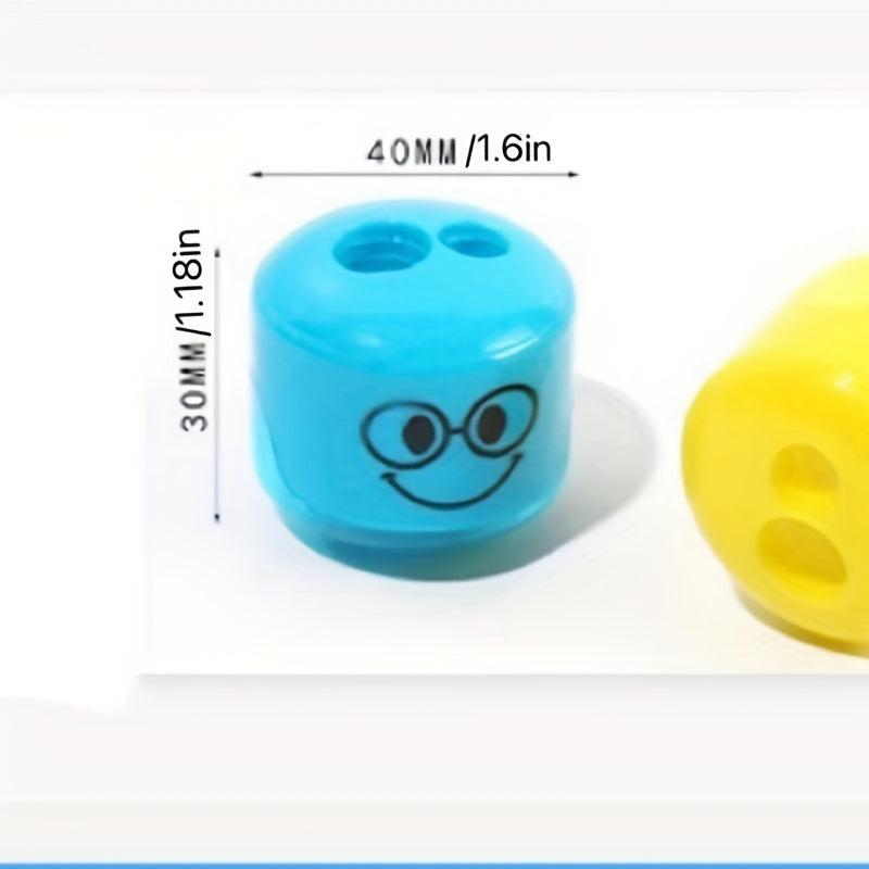Pencil Sharpener - Happy Shaver 4pcs - Manual Colored Pencil Shaver