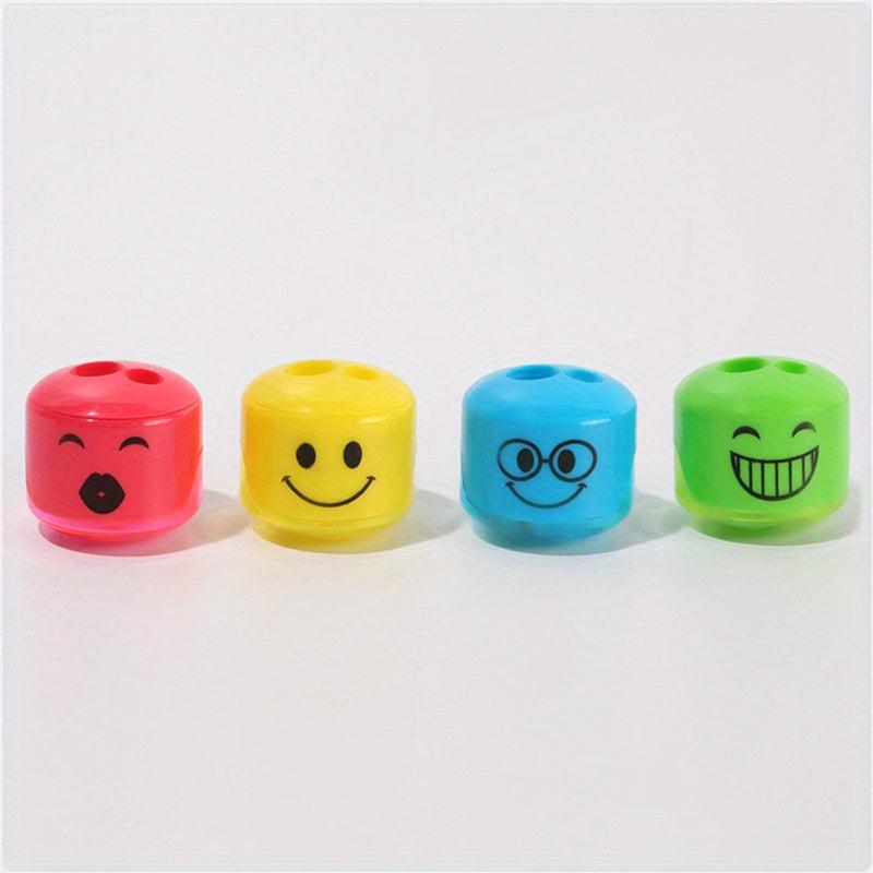 Pencil Sharpener - Happy Shaver 4pcs - Manual Colored Pencil Shaver