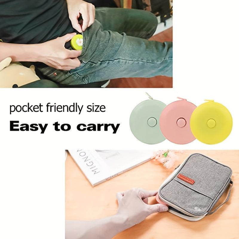 3pcs Retractable Mini Soft Cartoon Body Tape Measure 152 4 Cm
