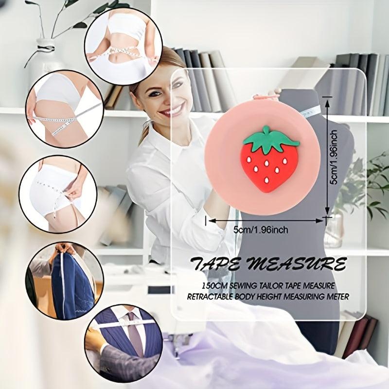 3pcs Retractable Mini Soft Cartoon Body Tape Measure 152 4 Cm