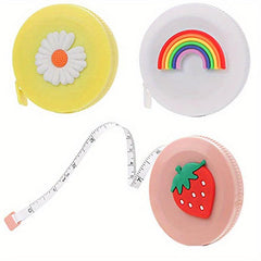 3pcs Retractable Mini Soft Cartoon Body Tape Measure 152 4 Cm