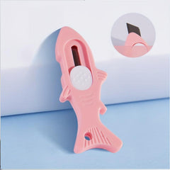 3pcs Little Fish Box Cutter Paper Cutting Art Office Small Portable