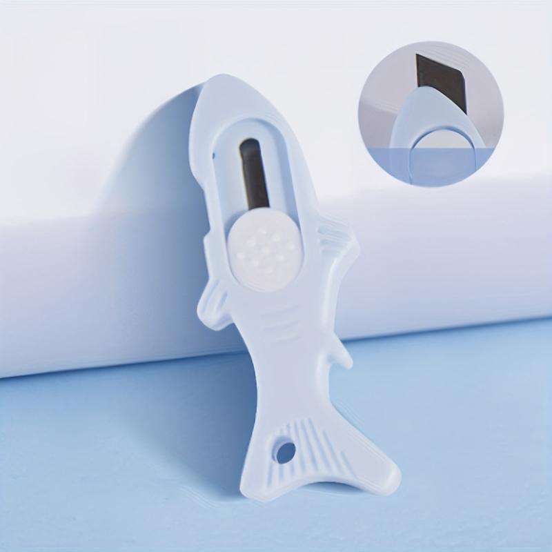 3pcs Little Fish Box Cutter Paper Cutting Art Office Small Portable