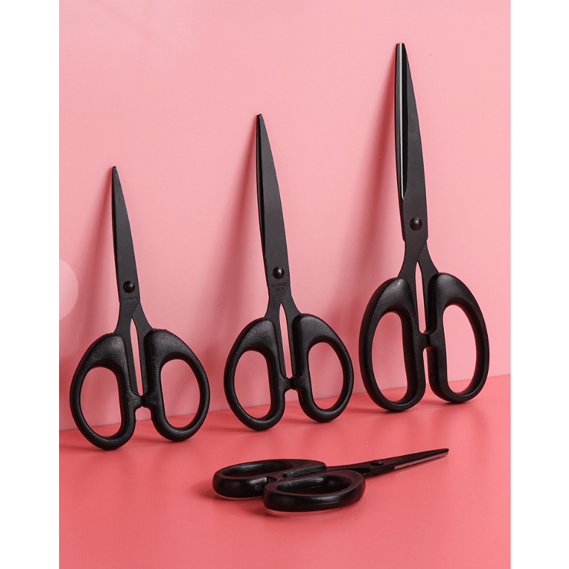 Stainless Steel Office Scissors Anti Rust Teflon Coated Glue Paper Fabric Scisso