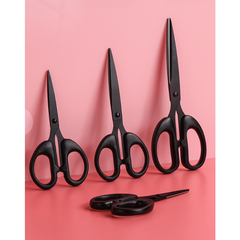 Stainless Steel Office Scissors Anti Rust Teflon Coated Glue Paper Fabric Scisso
