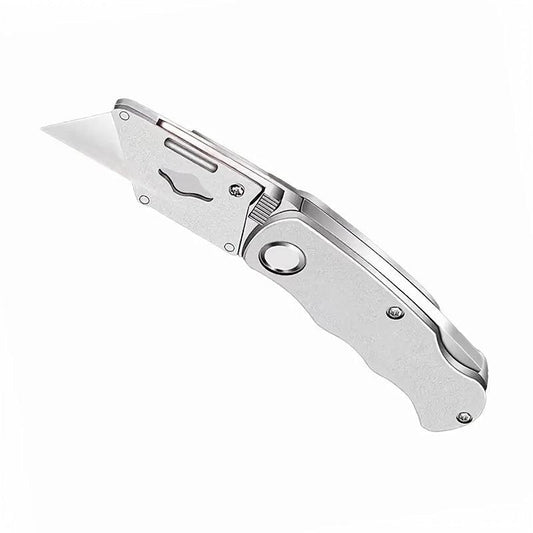 Heavy Duty Box Cutter with Clip Aluminum Body