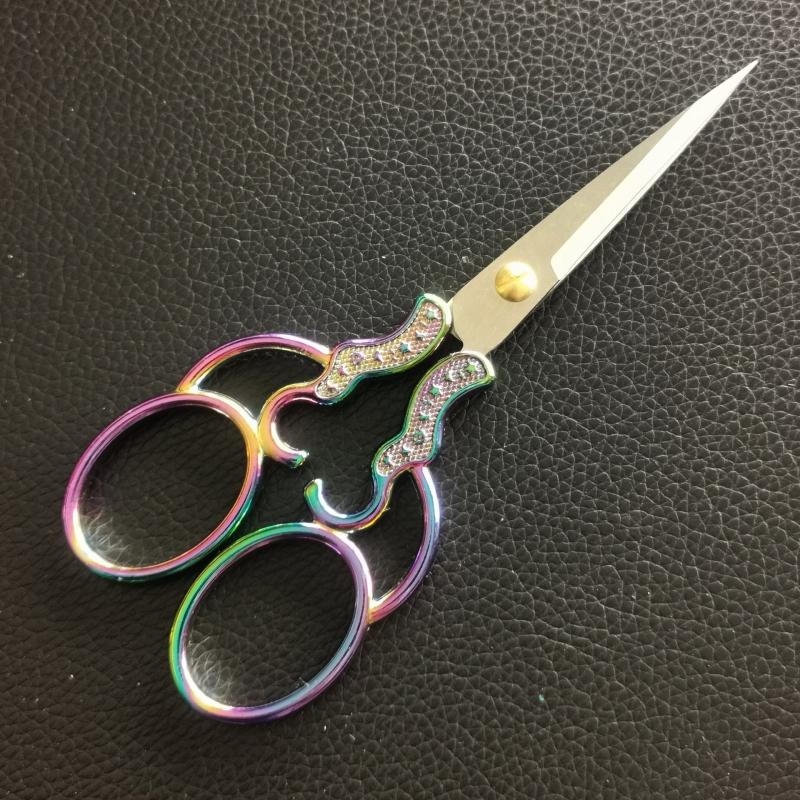 Plum Blossom Scissors Retro Style Chinese Home Office Cross Stitch Scissors